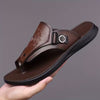 Oluna Home Men’s Lion Carved Casual Slippers – Summer Street Style Brown