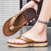 Oluna Home Men’s Bohemian Style Slippers – Thick Sole, EVA Comfort Brown