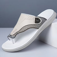 Load image into Gallery viewer, Oluna Home Men’s Moccasin Slip-On Slippers – Cushioned PU Comfort
