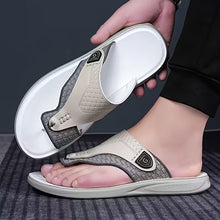 Load image into Gallery viewer, Oluna Home Men’s Moccasin Slip-On Slippers – Cushioned PU Comfort
